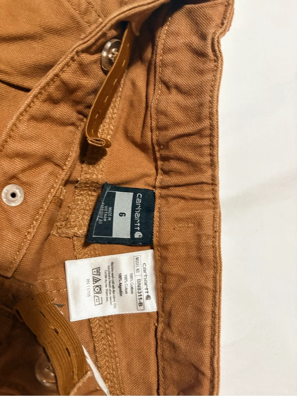 Carhartt Kids Brown Work-Style Jeans